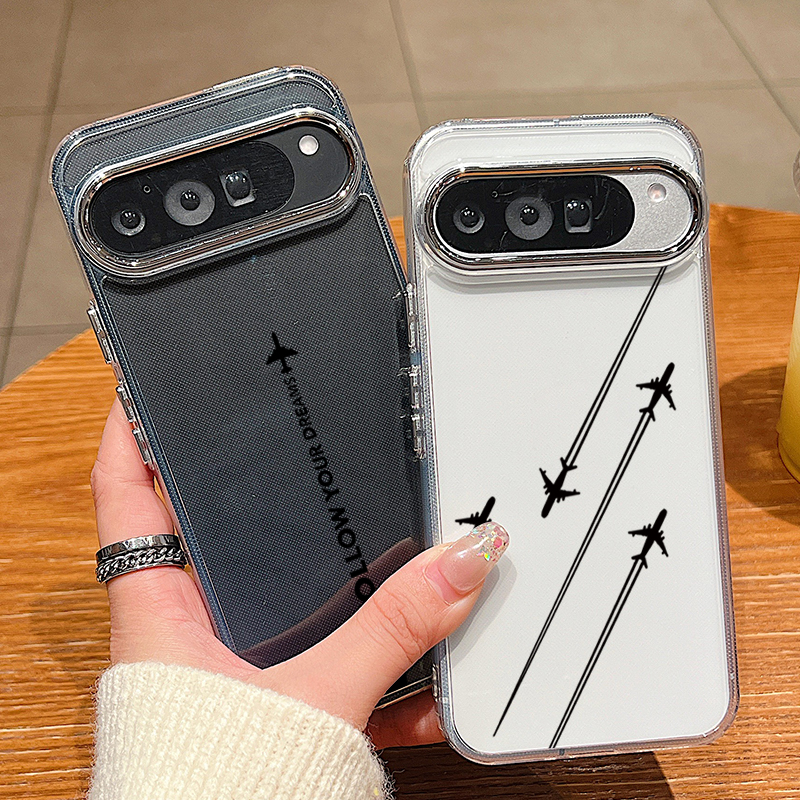 Phone Cases Google Pixel 9A - Airplane Line Pattern TPU Phone Case