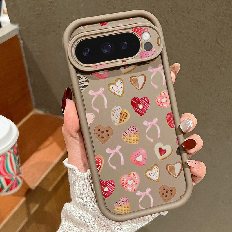 Phone Cases Google Pixel 9A - Love Hearts Bow Pattern Phone Case