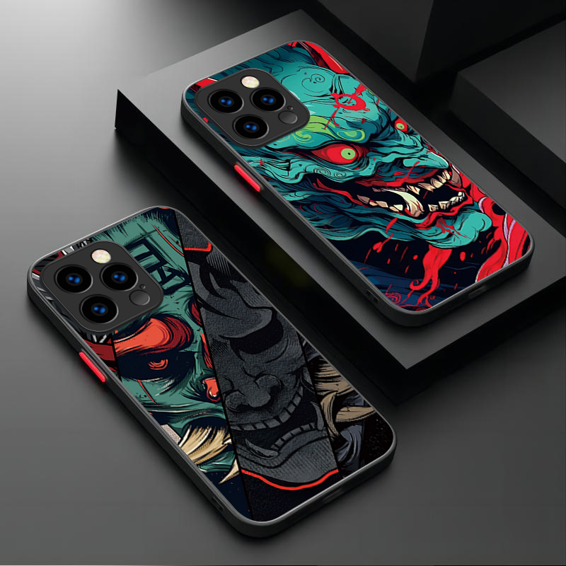 Phone Cases Like Loopy - Samurai Hannya Mask Ghost Printing Phone