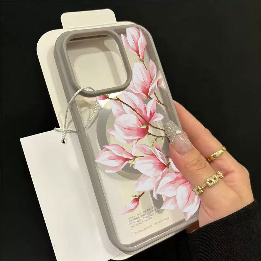 Phone Cases Trending - Fashion Flower Magnetic Phone Case For