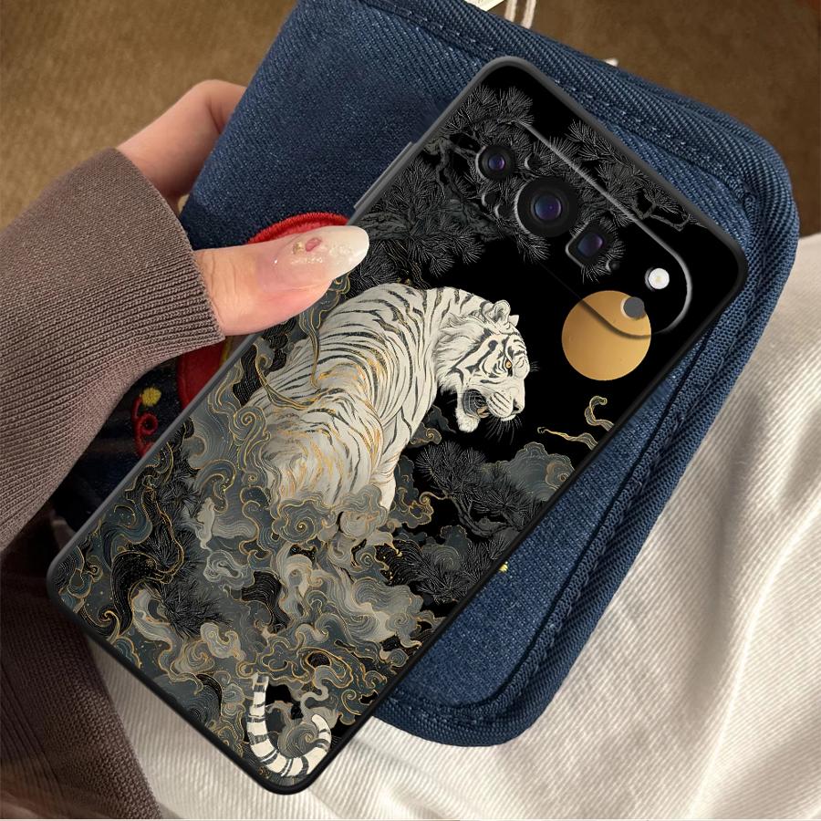 Phone Cases Google Pixel 9A - White Tiger Funda Phone Cover Case