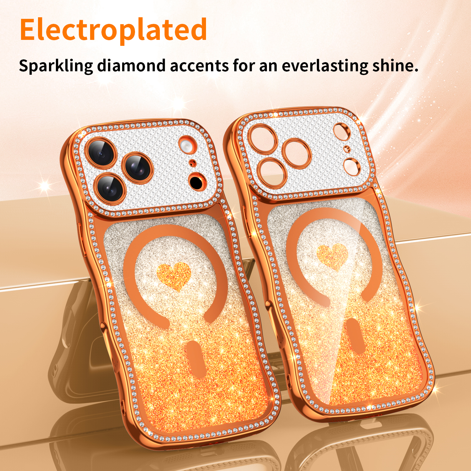 Glitter Shockproof Case - Electroplating TPU Cover For iPhone 17