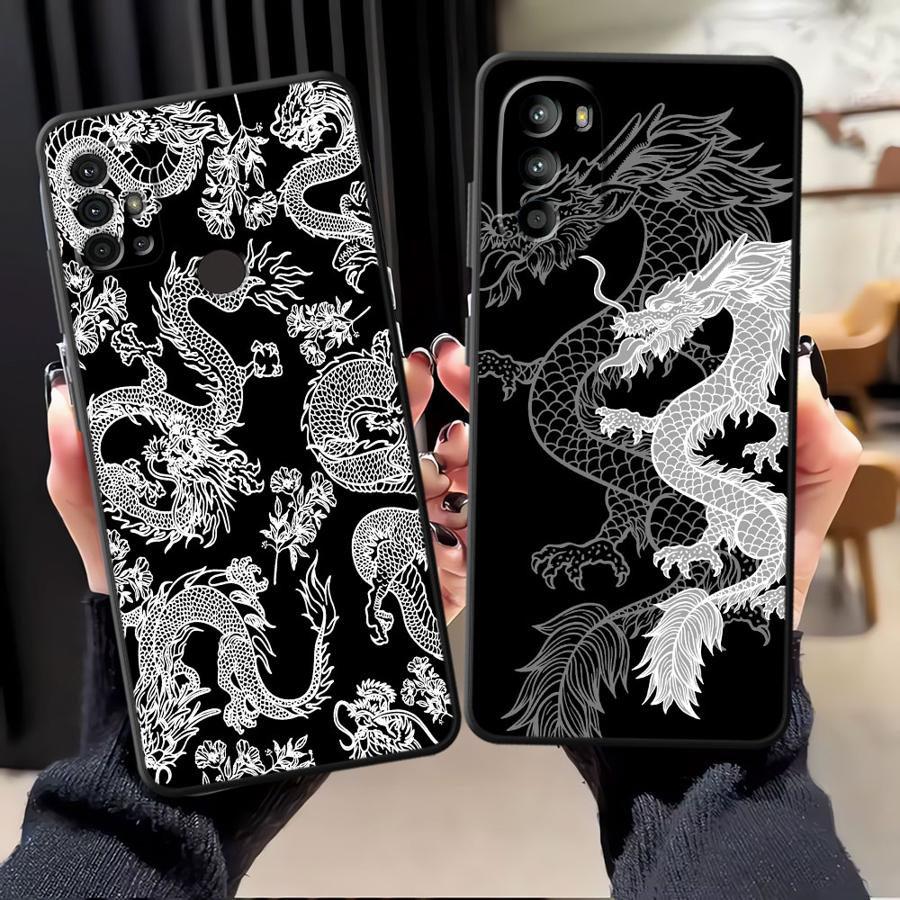 Cool Chinese Dragon Soft Back  - مراجعة Phone Cases Motorola وسعره