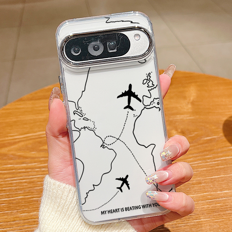 Airplane Line Pattern TPU Phon - مراجعة Phone Cases Google Pixel 9A وسعره
