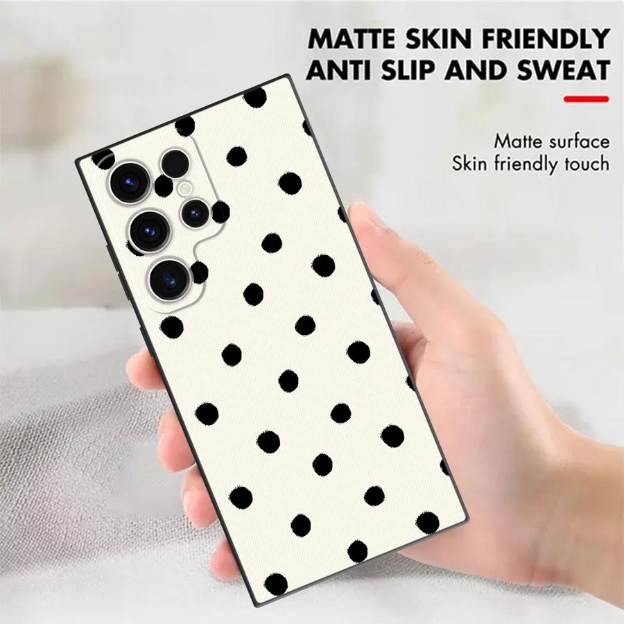Retro Polka Dots Funda Phone C - مراجعة Phone Cases Samsung S25 Ultra وسعره