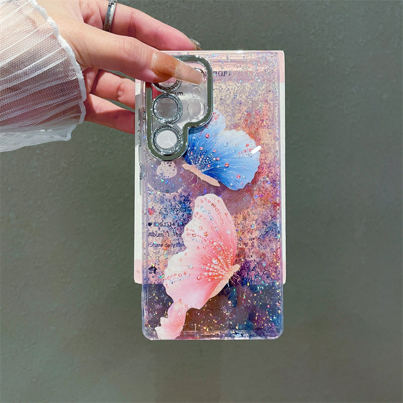 Luxury Oil Painting Flowers Bu - مراجعة Glitter Shockproof Case وسعره