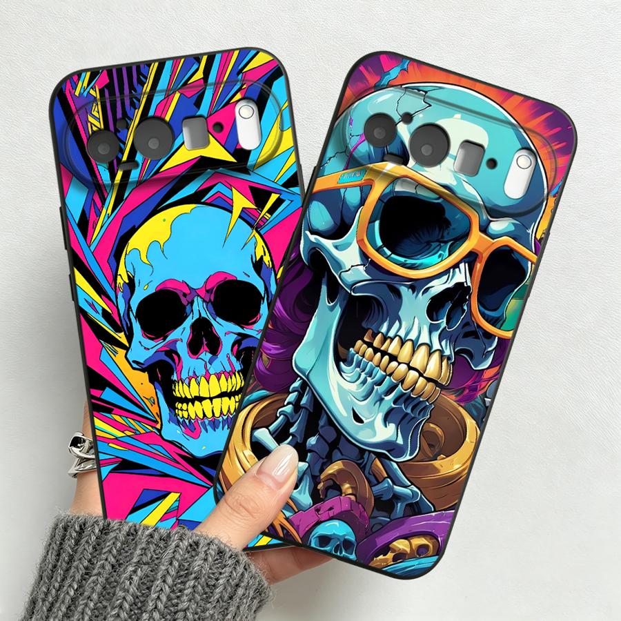Neon Pop Art Skull Case for Go - مراجعة Phone Cases Google Pixel 9A وسعره