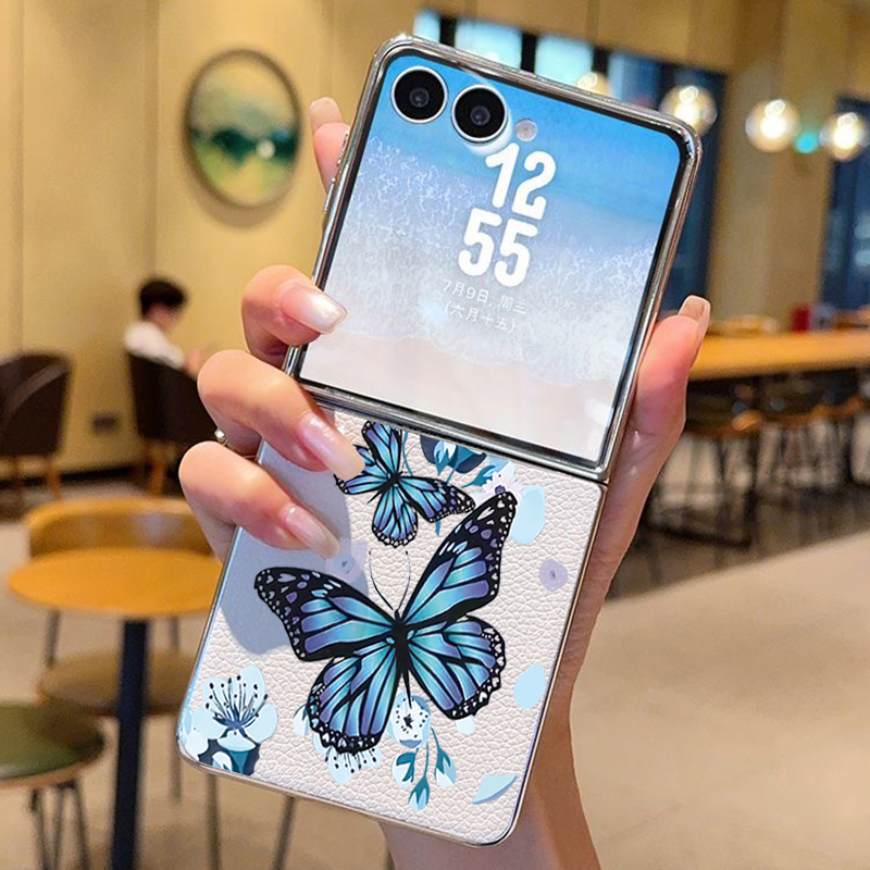 Purple Butterfly PU Leather Ph - مراجعة Phone Cases Z Fold 6 وسعره