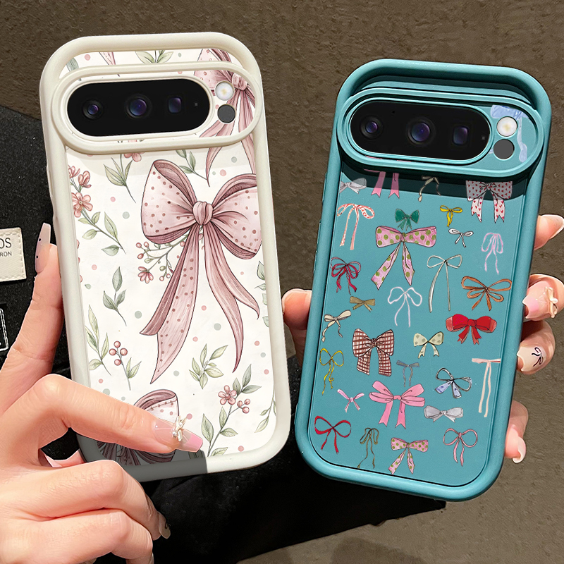 Love Hearts Bow Pattern Phone  - مراجعة Phone Cases Google Pixel 9A وسعره