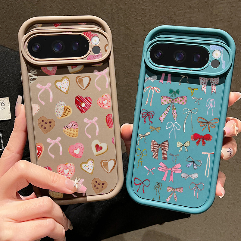 Love Hearts Bow Pattern Phone  - مراجعة Phone Cases Google Pixel 9A وسعره