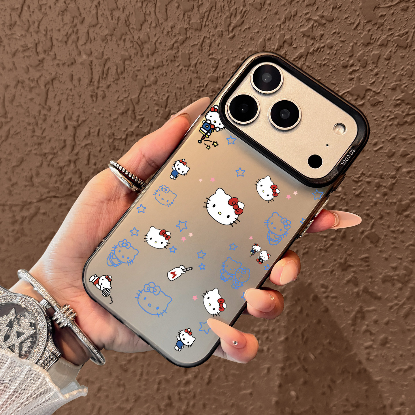 Cute Blue Hello Kitty Pattern  - مراجعة Phone Cases Cute Iphone 13 وسعره