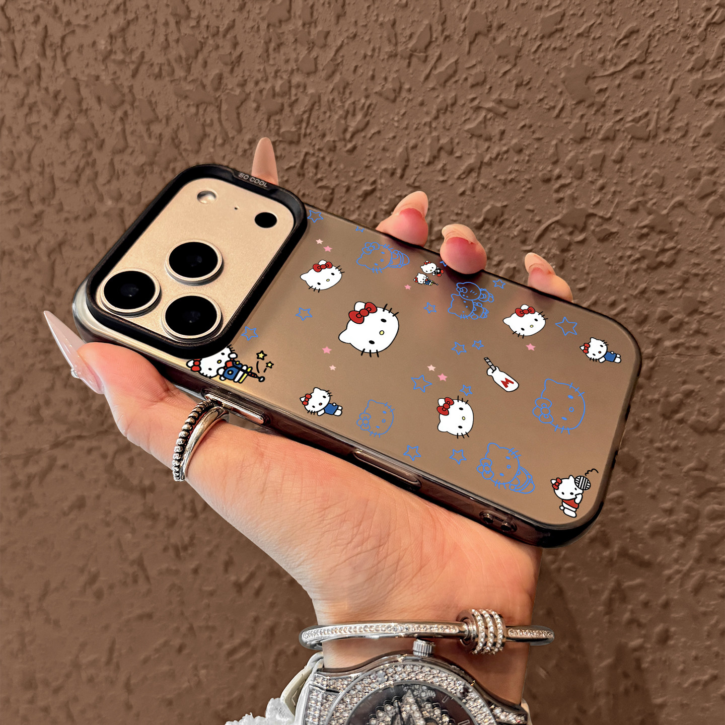 Cute Blue Hello Kitty Pattern  - مراجعة Phone Cases Cute Iphone 13 وسعره