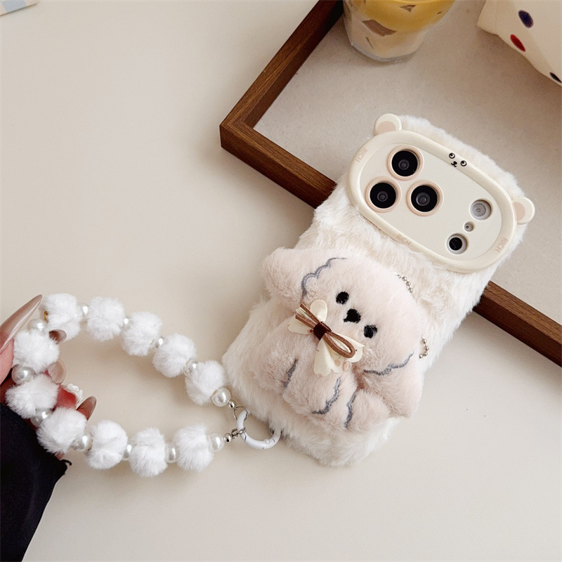 3D Cartoon Bowknot Puppy Warm  - مراجعة Phone Cases 13 وسعره