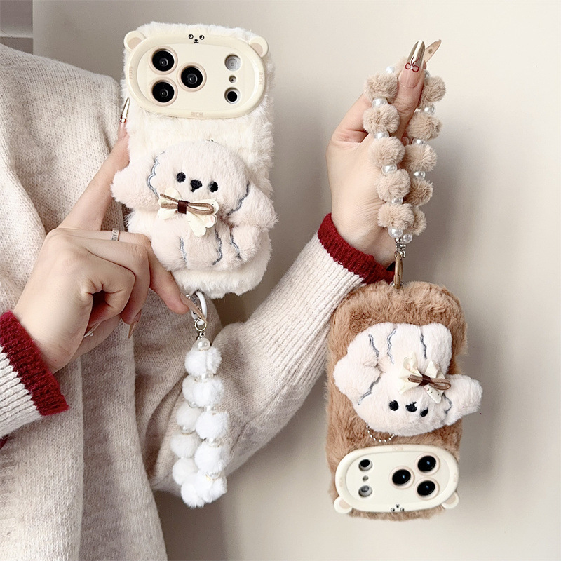 3D Cartoon Bowknot Puppy Warm  - مراجعة Phone Cases 13 وسعره