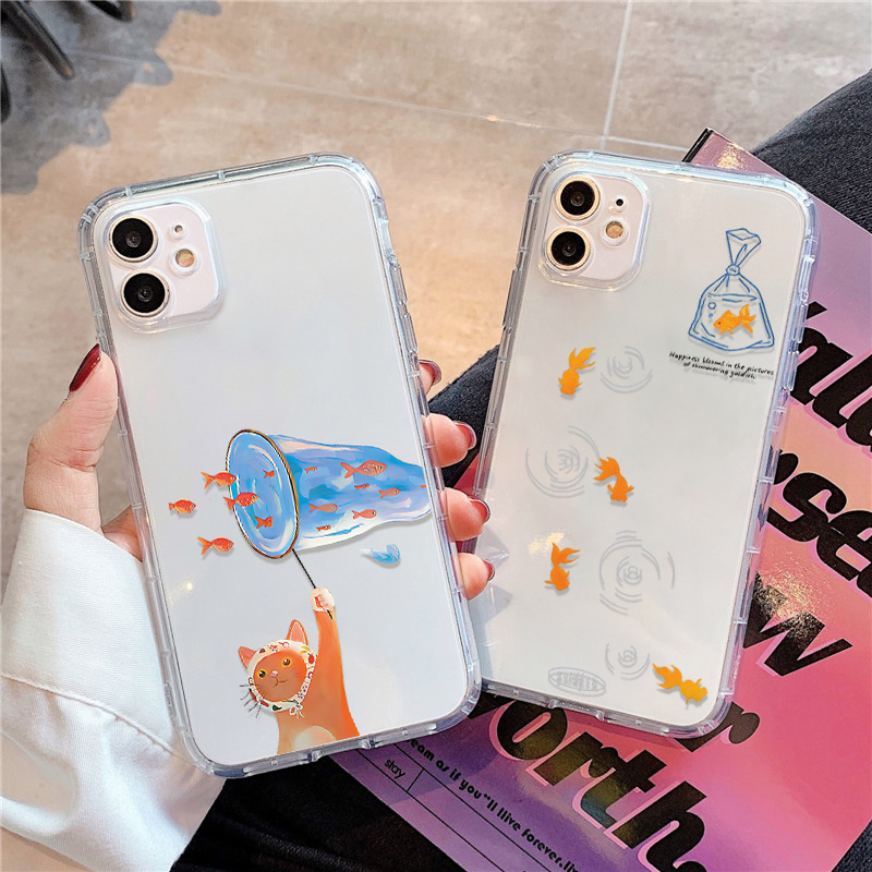 Lovely Fishes Clear Phone Case - مراجعة Phone Cases Durable وسعره