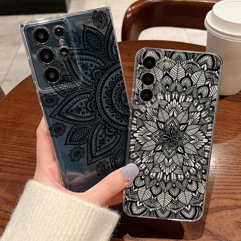 Retro Mandala Flower Case For  - مراجعة Phone Cases Samsung S25 Ultra وسعره