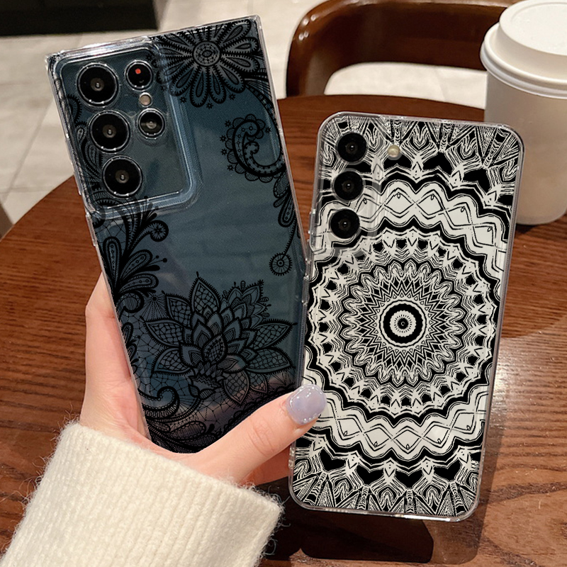 Retro Mandala Flower Case For  - مراجعة Phone Cases Samsung S25 Ultra وسعره
