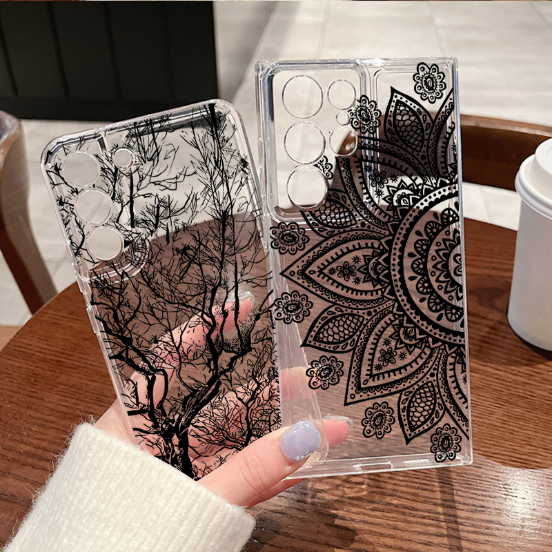 Retro Mandala Flower Case For  - مراجعة Phone Cases Samsung S25 Ultra وسعره
