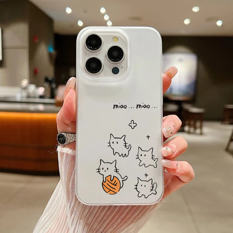 Cute Black Cat Pattern Phone C - مراجعة Phone Cases Cute Iphone 13 وسعره