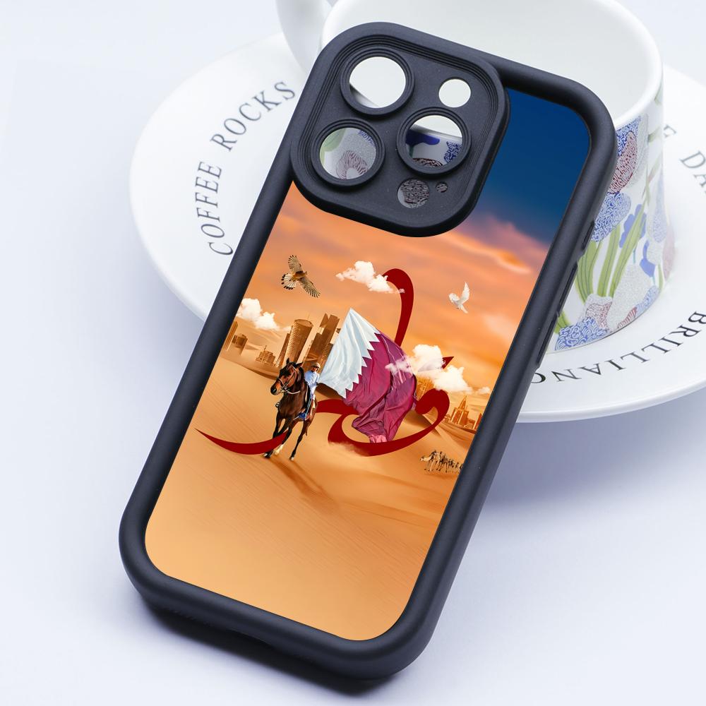 Qatar Flag Thicken TPU Mobile  - مراجعة Phone Cases Qatar وسعره