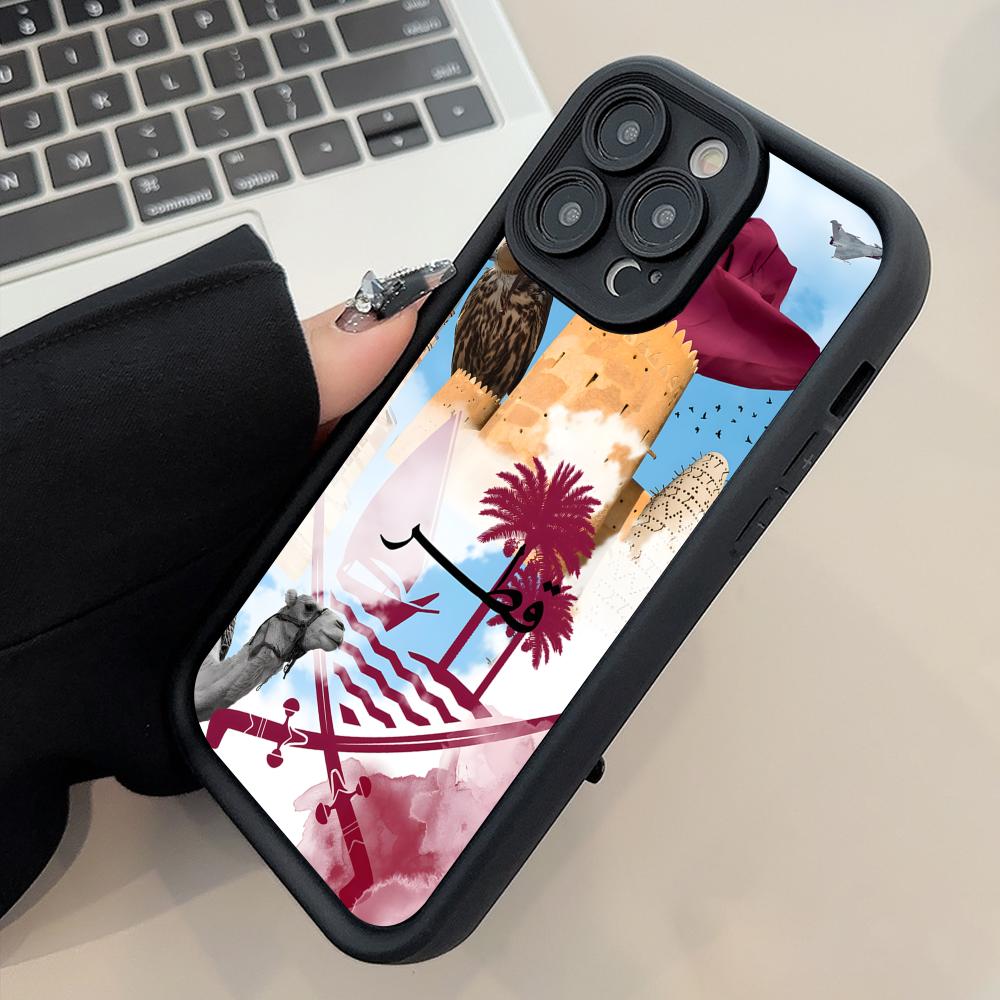 Qatar Flag Thicken TPU Mobile  - مراجعة Phone Cases Qatar وسعره