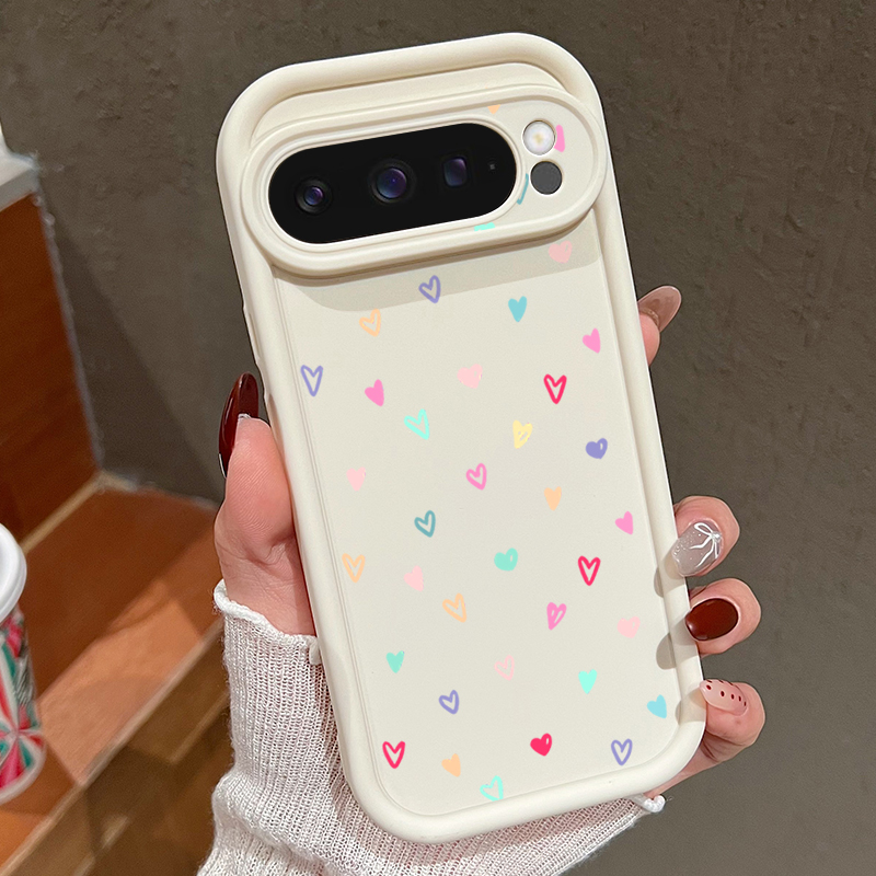 Colorful Little Hearts Soft Ca - مراجعة Phone Cases Google Pixel 9A وسعره