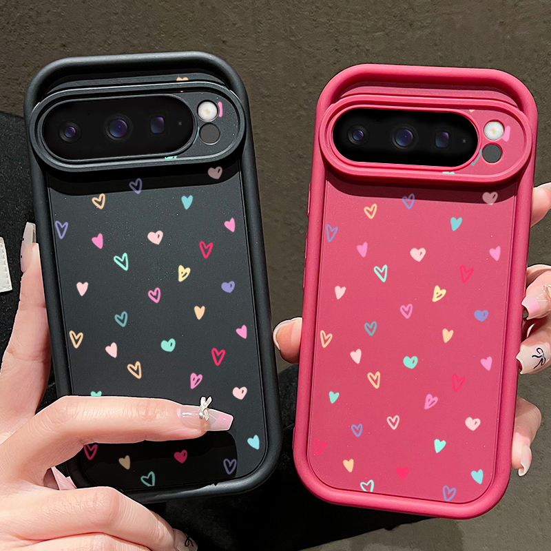 Colorful Little Hearts Soft Ca - مراجعة Phone Cases Google Pixel 9A وسعره