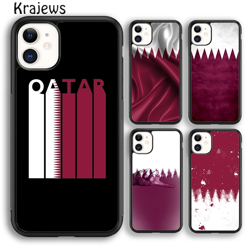 Krajews Qatar Flag National Ba - مراجعة Phone Cases Qatar وسعره