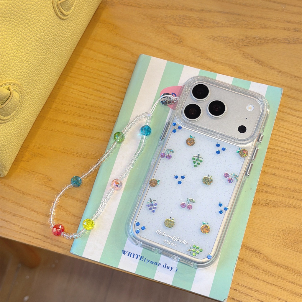 Summer Colorful Fruit Clear Gl - مراجعة Glitter Shockproof Case وسعره