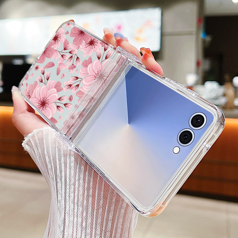 Pink Flower Printed Phone Case - مراجعة Phone Cases Z Fold 6 وسعره
