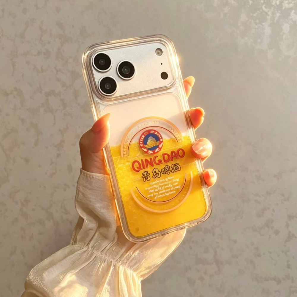 Funny Qingdao Beer Liquid Quic - مراجعة Glitter Shockproof Case وسعره