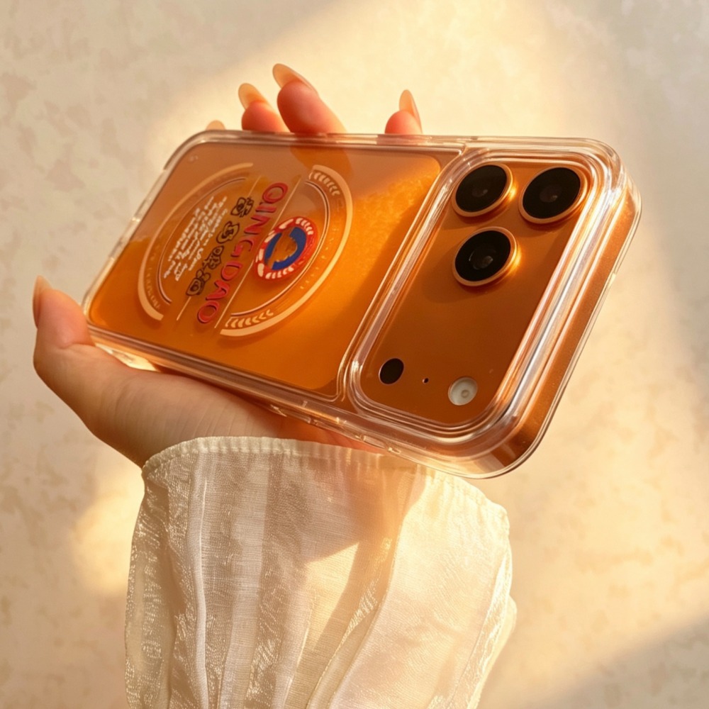 Funny Qingdao Beer Liquid Quic - مراجعة Glitter Shockproof Case وسعره