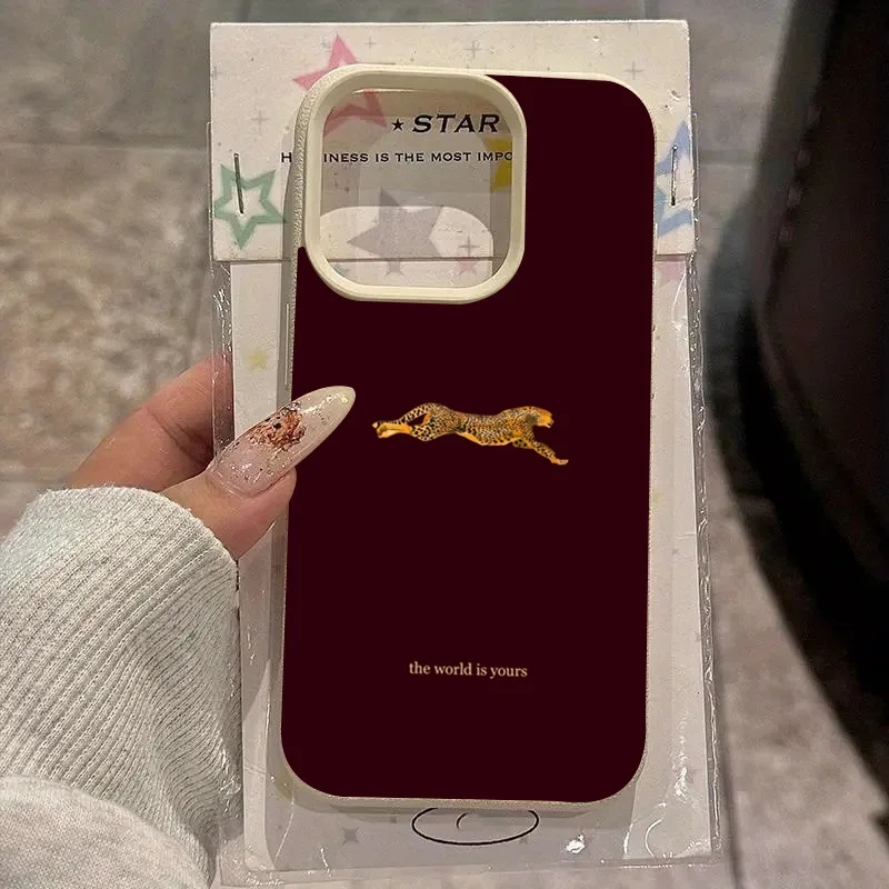 Fashion Leopard Wine Red Soft  - مراجعة Phone Cases Trending وسعره