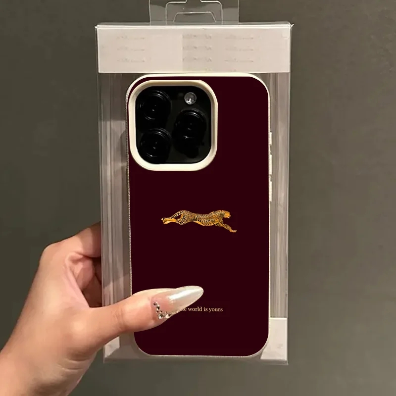 Fashion Leopard Wine Red Soft  - مراجعة Phone Cases Trending وسعره