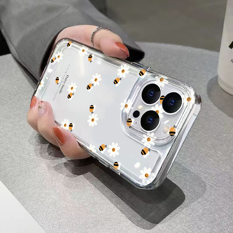 Trendy Daisy Bee Floral Clear  - مراجعة Phone Cases Trending وسعره