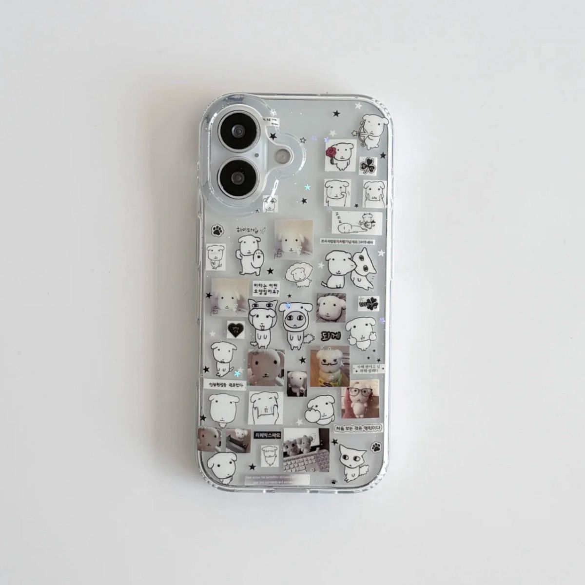 Kawaii Puppy illustration Glit - مراجعة Glitter Shockproof Case وسعره