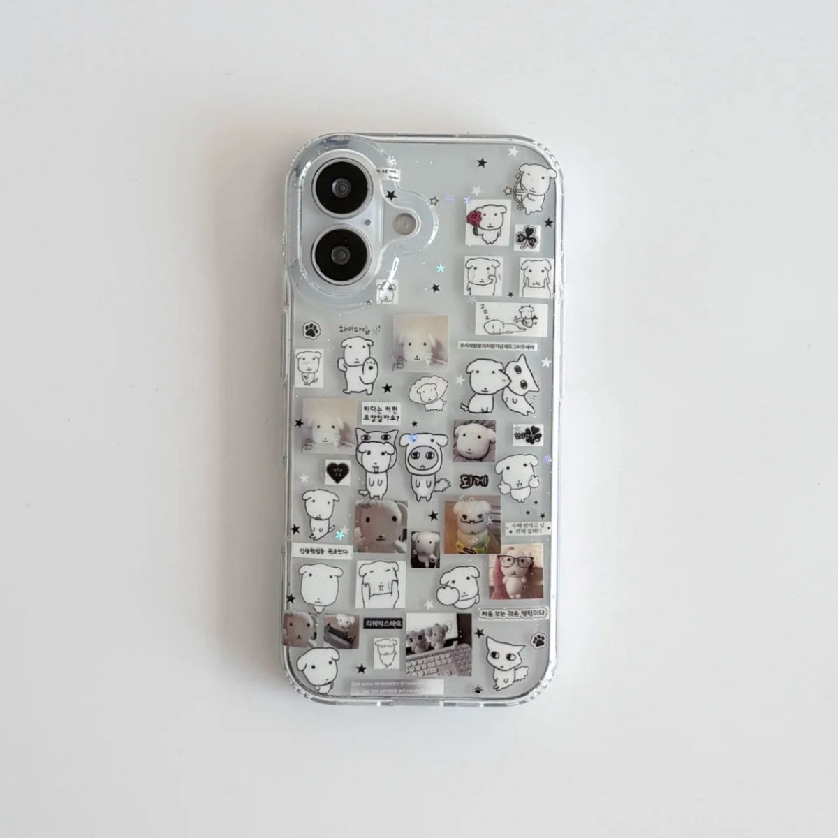 Kawaii Puppy illustration Glit - مراجعة Glitter Shockproof Case وسعره