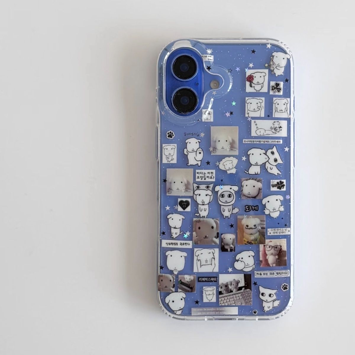 Kawaii Puppy illustration Glit - مراجعة Glitter Shockproof Case وسعره