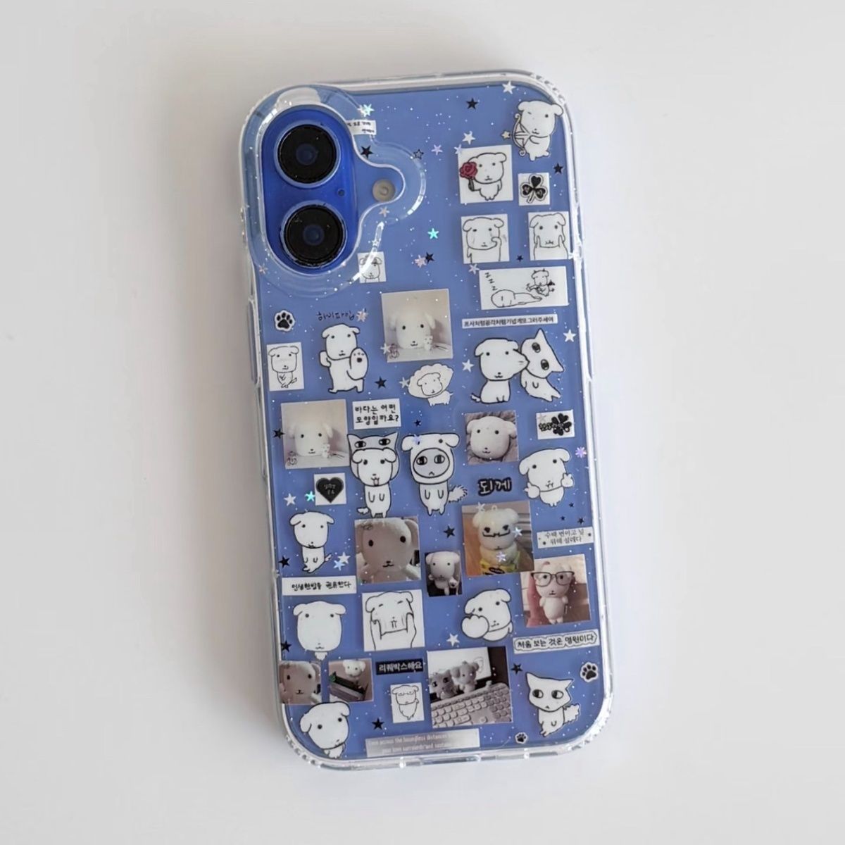 Kawaii Puppy illustration Glit - مراجعة Glitter Shockproof Case وسعره