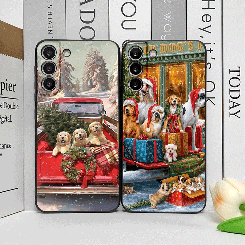 Christmas Trucks Cartoon Dog P - مراجعة Phone Cases Motorola وسعره