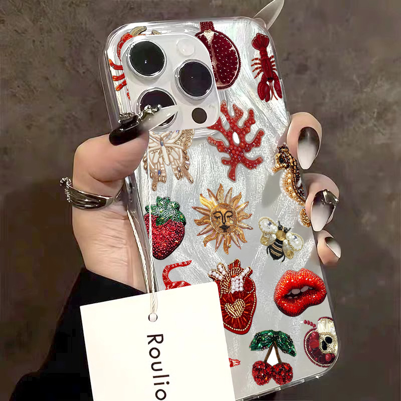 Crab Fish Floral Heart-Shaped  - مراجعة Phone Cases Like Loopy وسعره