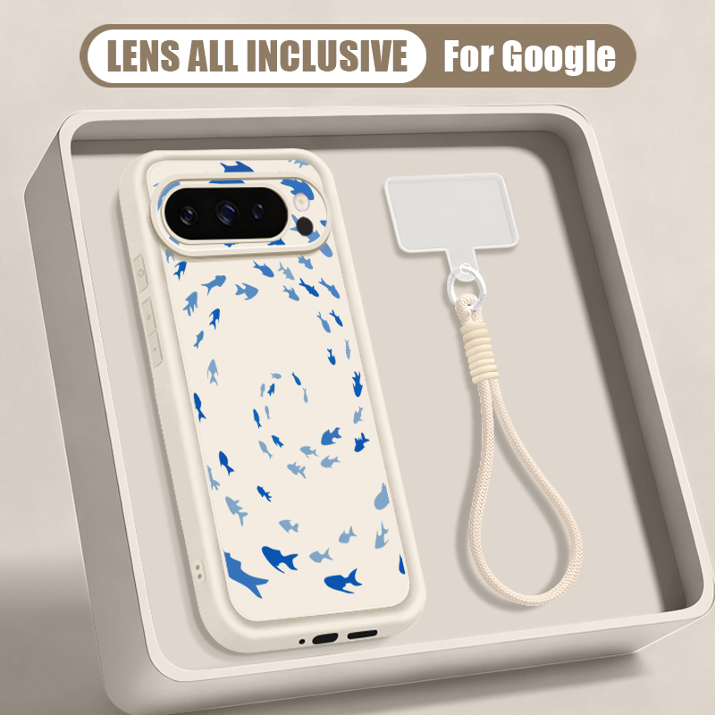 Humpback Whale Print Wrist Str - مراجعة Phone Cases Google Pixel 9A وسعره