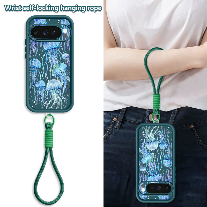 Humpback Whale Print Wrist Str - مراجعة Phone Cases Google Pixel 9A وسعره