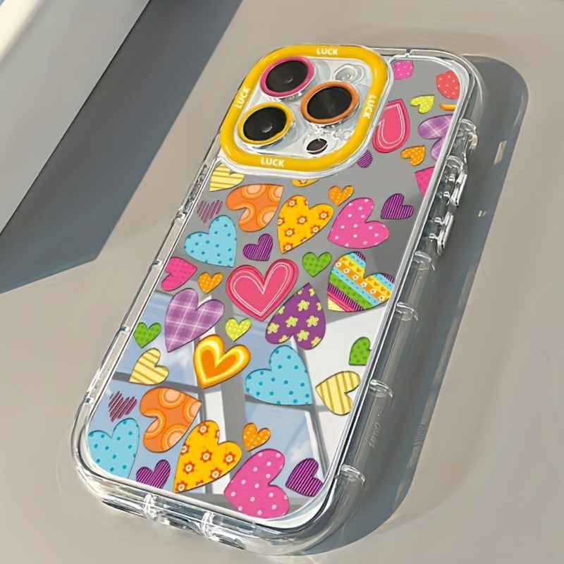 Vibrant Heart Makeup Mirror De - مراجعة Phone Cases Trending وسعره