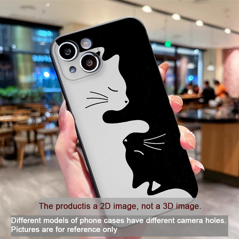 Cartoon Black White Cat Lovers - مراجعة Phone Cases Motorola وسعره