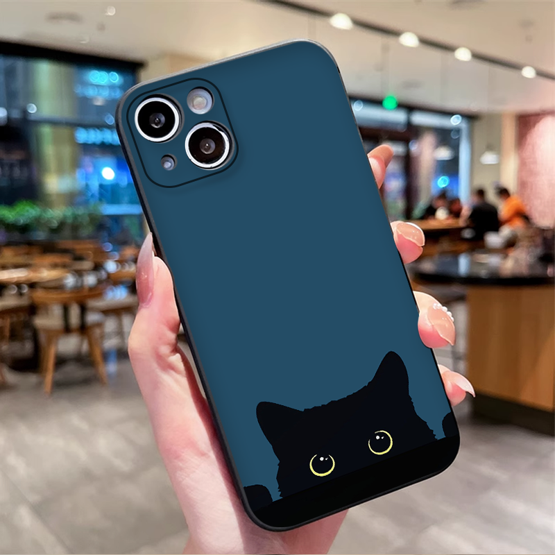 Cartoon Black White Cat Lovers - مراجعة Phone Cases Motorola وسعره