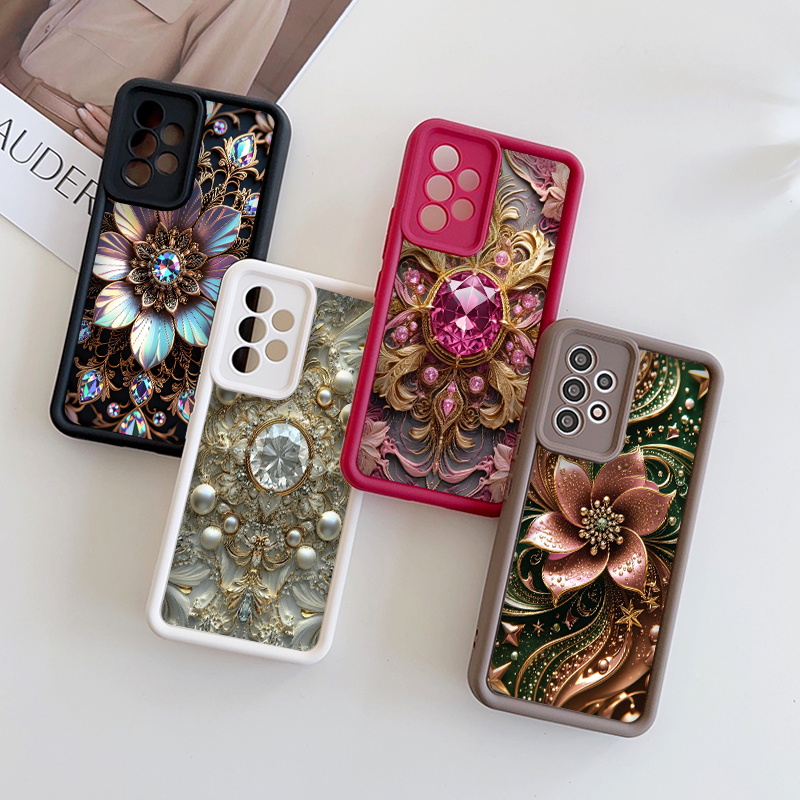 Elegant Gemstone Flower Patter - مراجعة Phone Cases Motorola وسعره