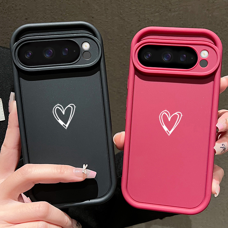 Simple Love Pattern Soft Case  - مراجعة Phone Cases Google Pixel 9A وسعره