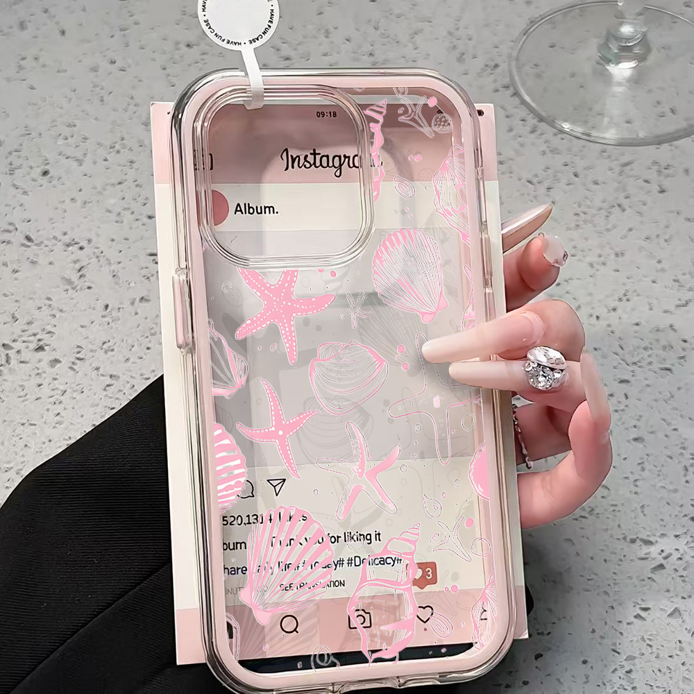 Summer Pink Seashell Clear Pho - مراجعة Phone Cases Durable وسعره