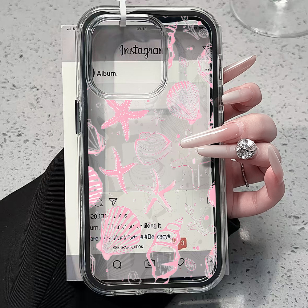 Summer Pink Seashell Clear Pho - مراجعة Phone Cases Durable وسعره